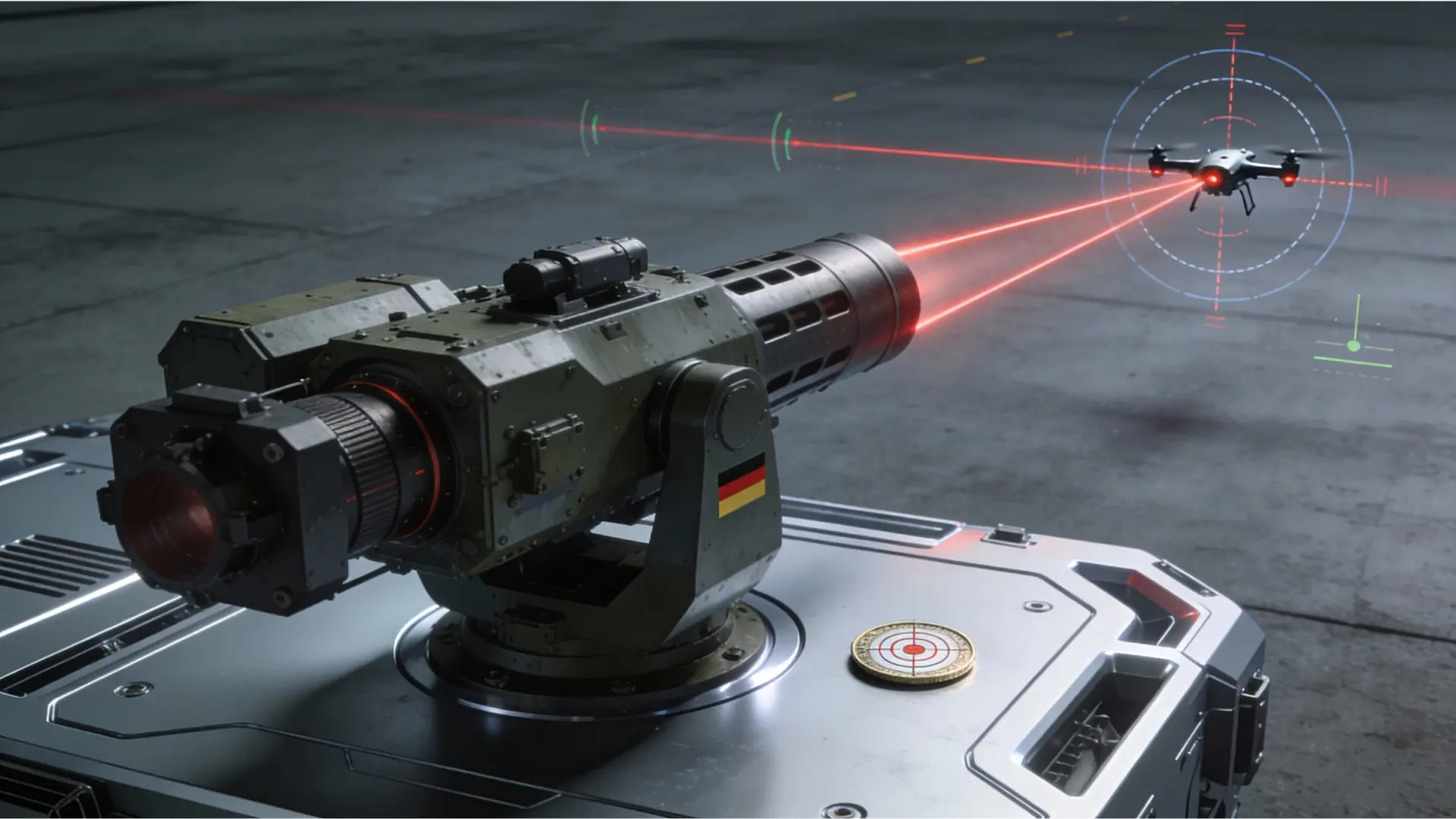 Alemania crea el arma antidrones definitiva: es capaz de impactar en una moneda desde kilómetros de distancia