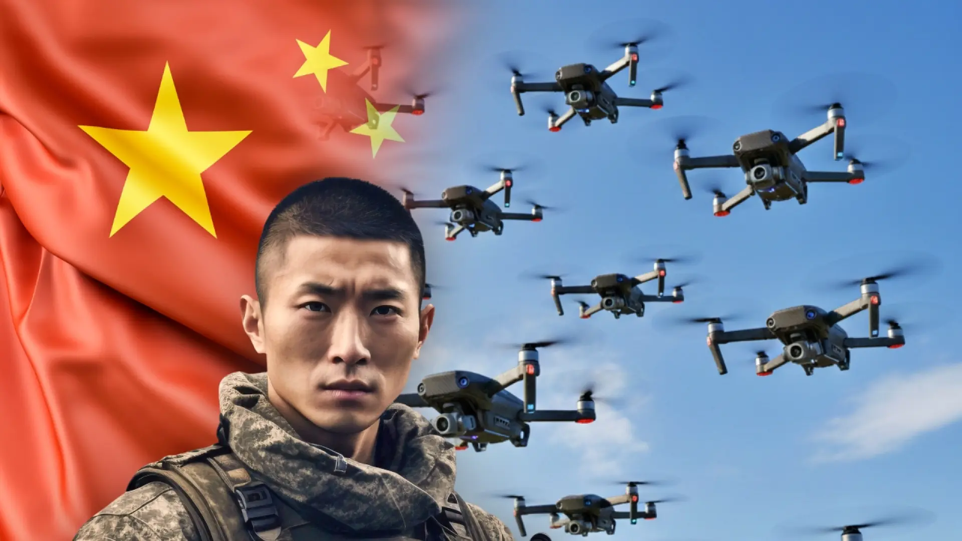 China amenaza con un enjambre de 200 drones con IA controlados por un solo soldado y un “algoritmo inteligente” que los hace autónomos incluso tras perder la comunicación