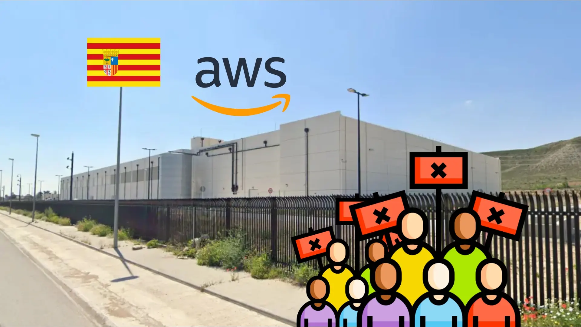 Aragón no quiere más centros de datos, consiguen en 6 días fondos para iniciar la batalla legal contra los planes de Amazon