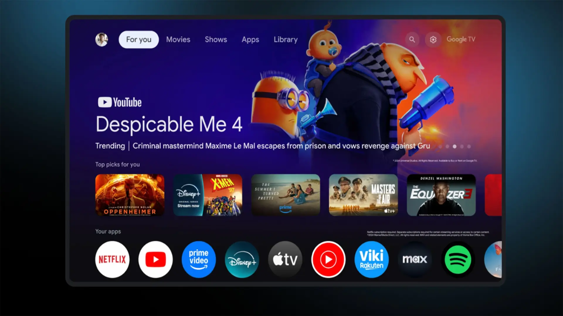 Google TV se renueva: miniaturas de YouTube corregidas y nueva función de historial de reportes