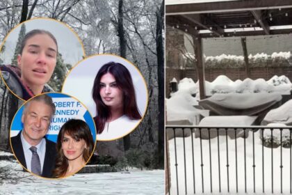 Celebridades compartieron su experiencia en la tormenta invernal que azota los Estados Unidos