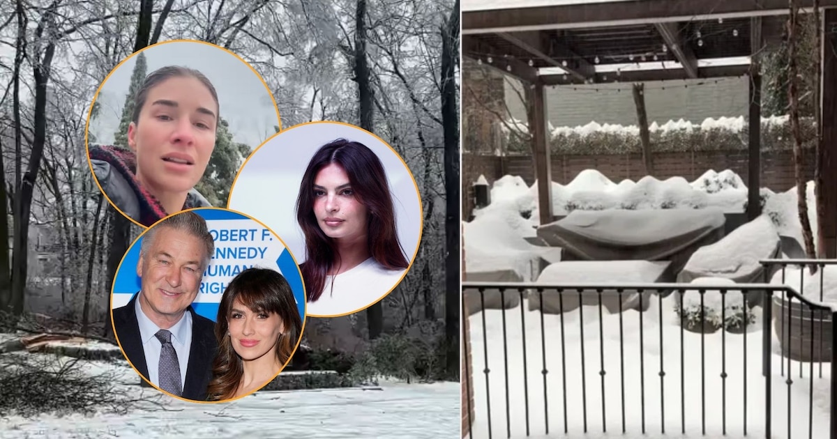 Celebridades compartieron su experiencia en la tormenta invernal que azota los Estados Unidos
