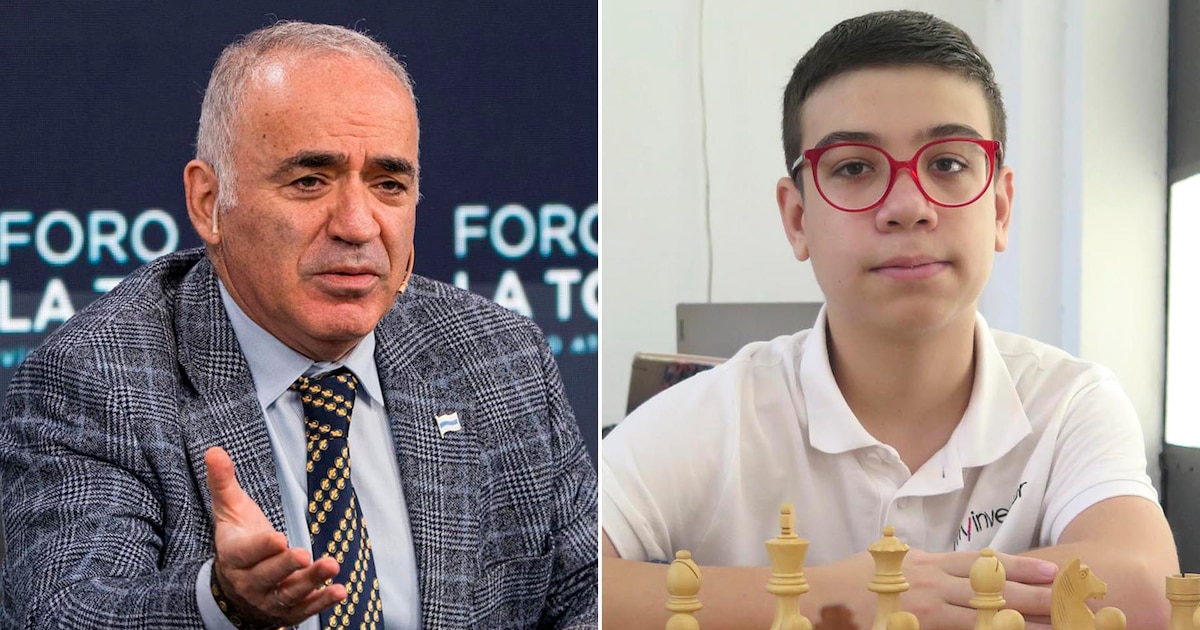 “Chessi”, el apodo que el ex campeón mundial de ajedrez Garry Kasparov le puso a Faustino Oro tras una magnífica actuación en Países Bajos