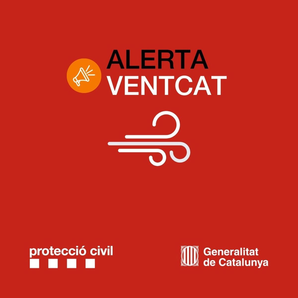 Protecció Civil mantiene activa la alerta Ventcat por fuertes vientos en gran parte de Catalunya