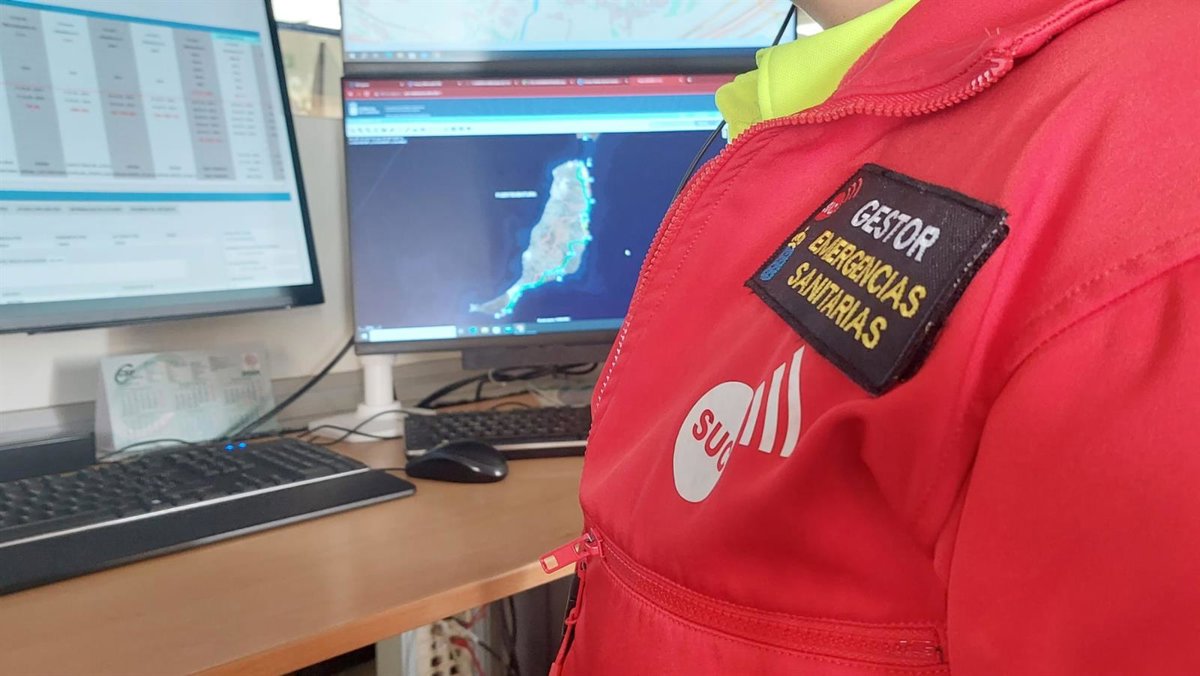 Herido un motorista tras salirse de la vía y caer por un barranco en Pájara (Fuerteventura)