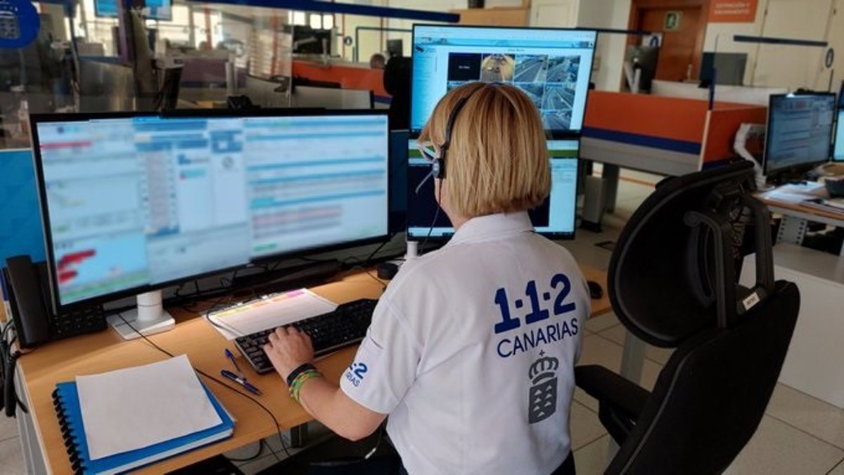 Dos heridos moderado al sufrir un vuelco con su turismo en la GC-1, en Las Palmas de Gran Canaria