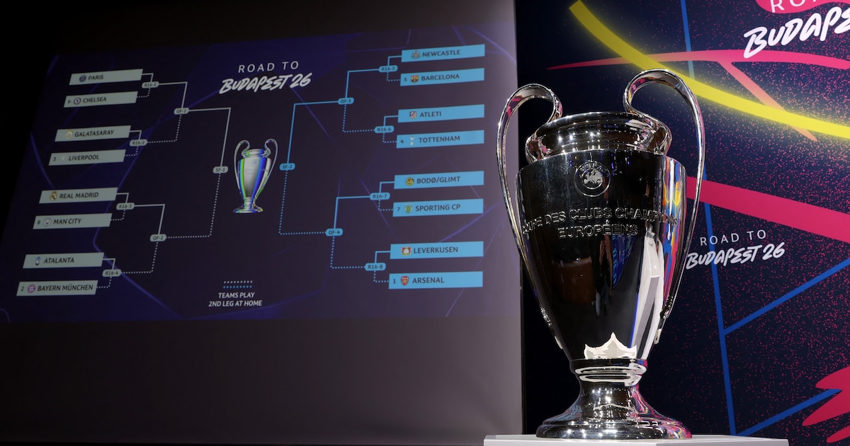 Se sortearon los octavos de final de la Champions League 2026: Manchester City enfrentará a Real Madrid