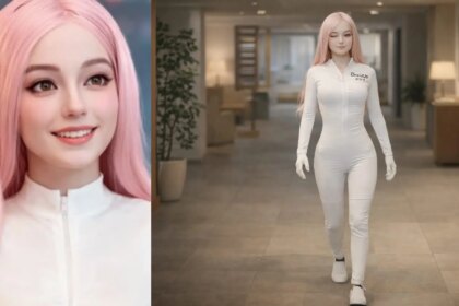 China presenta el primer robot biomimético de la historia que camina como un ser humano, sonríe y guiña el ojo