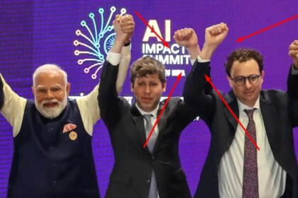 Sam Altman vs. Dario Amodei: qué se esconde tras la foto viral de la cumbre de IA que deja entrever una 'guerra fría' entre OpenAI y Anthropic