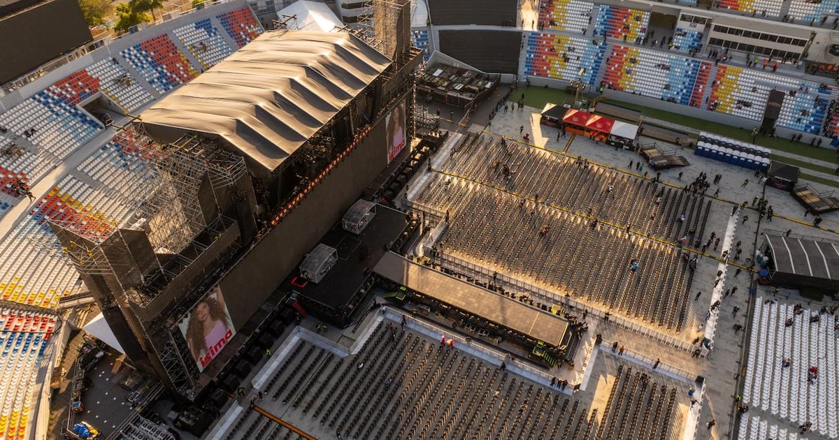 Así es el imponente escenario que recibe a Shakira en el estadio Jorge “Mágico” González