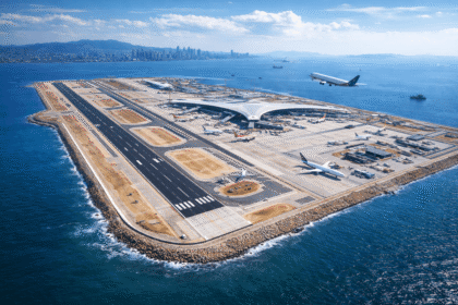 Construyen un aeropuerto flotante: será el más grande del mundo y recibirá 80 millones de pasajeros