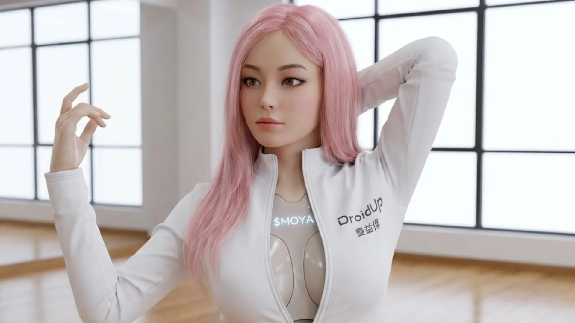 China presenta el primer robot biomimético de la historia que camina como un ser humano, sonríe y guiña el ojo