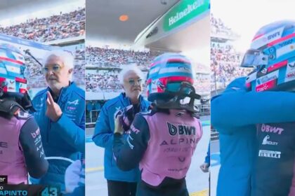 El gesto de respaldo de Flavio Briatore con Franco Colapinto tras quedar afuera de la Q3 del Gran Premio de China por una diferencia ínfima