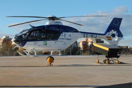 Trasladado al hospital de Toledo tras sufrir un golpe en la cabeza mientras trabajaba en Navahermosa