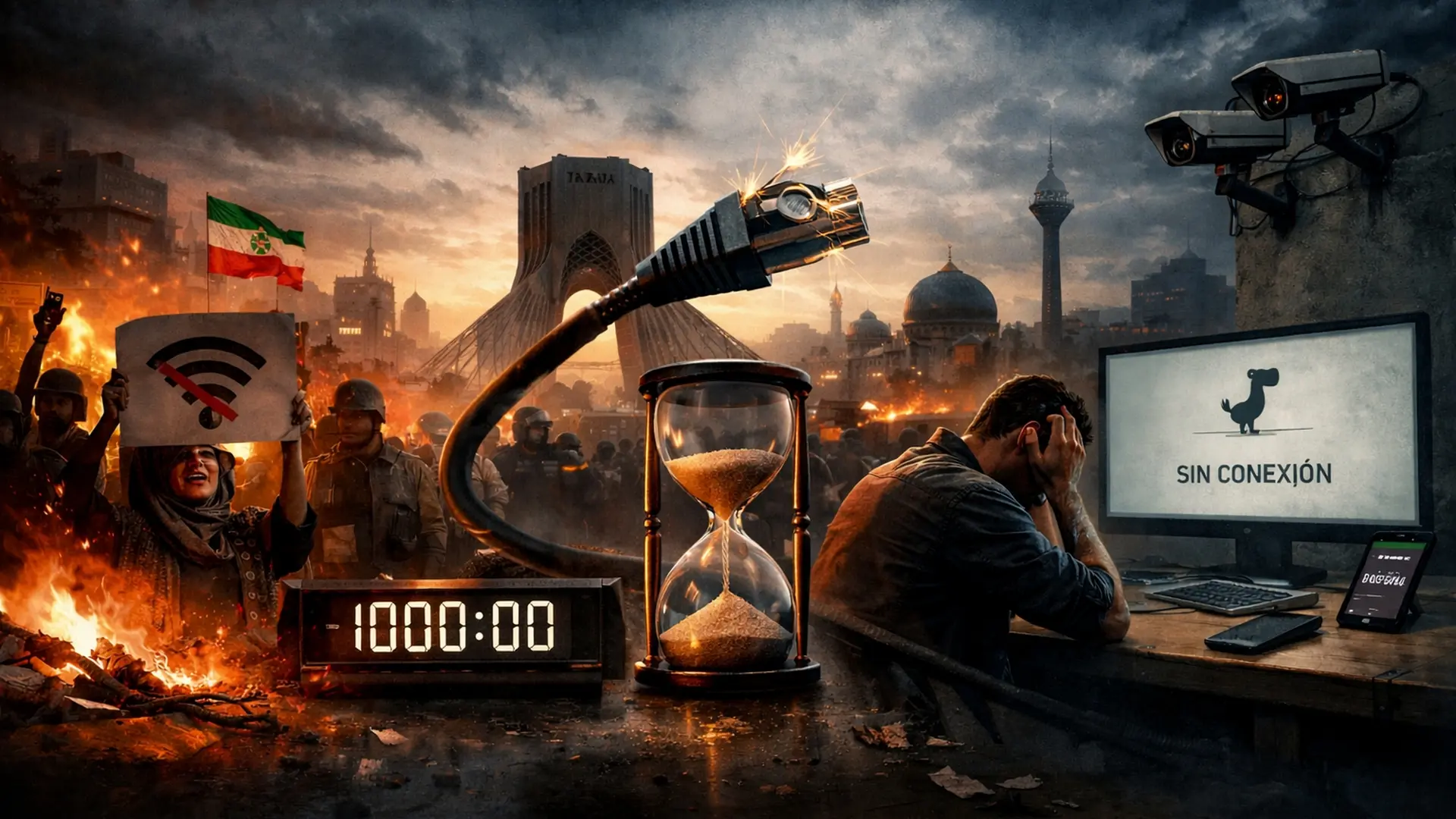 Irán supera las 1.000 horas sin Internet, en lo que ya es el segundo mayor apagón online de la historia