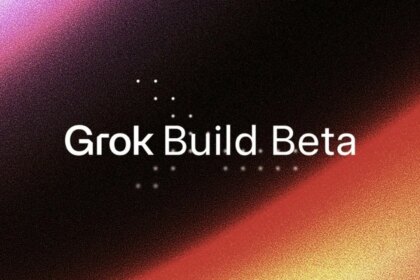 Grok Build, el agente de IA de Elon Musk, generando código de programación en un terminal