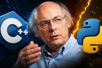 Bjarne Stroustrup en una conferencia sobre C++ y su comparación con Python