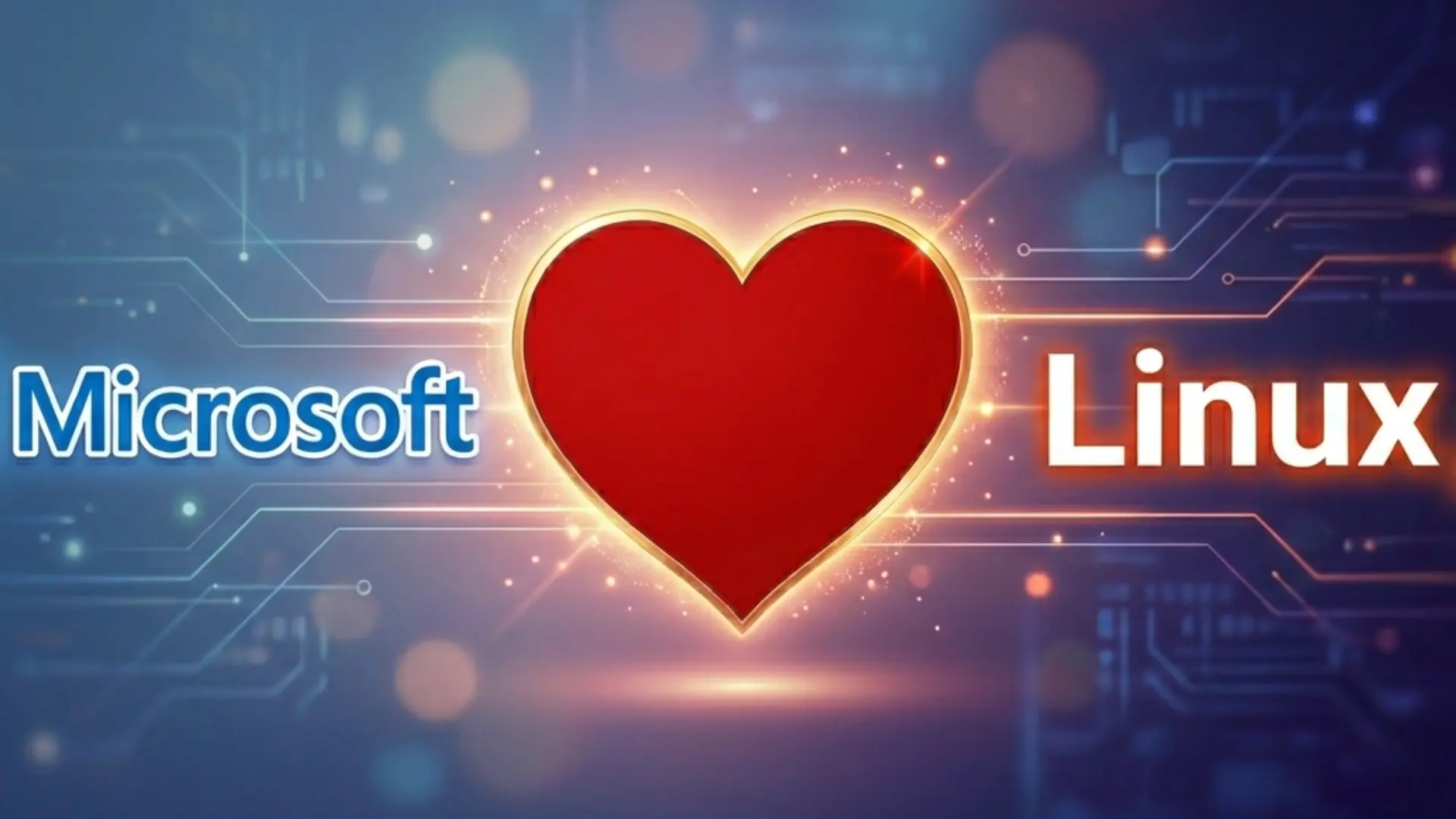 Imagen de un sistema operativo Linux en una nube, con el texto 'Azure Linux 4.0' destacado