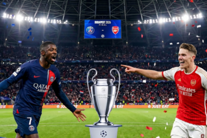 Jugadores de PSG y Arsenal listos para enfrentarse en la final de la Champions League