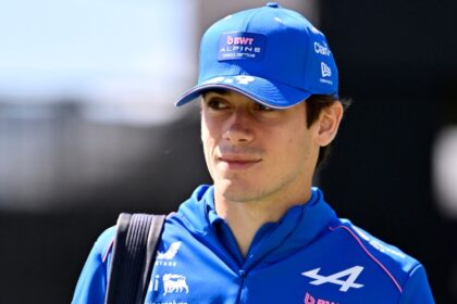 Franco Colapinto en acción con su Alpine en el circuito de Canadá