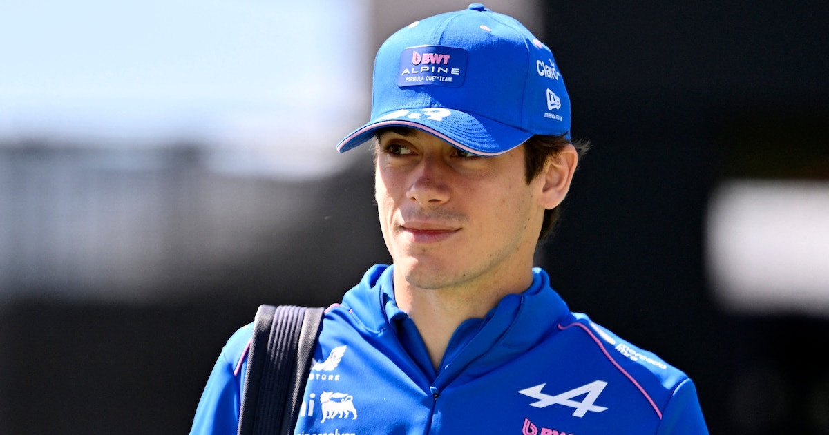 Franco Colapinto en acción con su Alpine en el circuito de Canadá