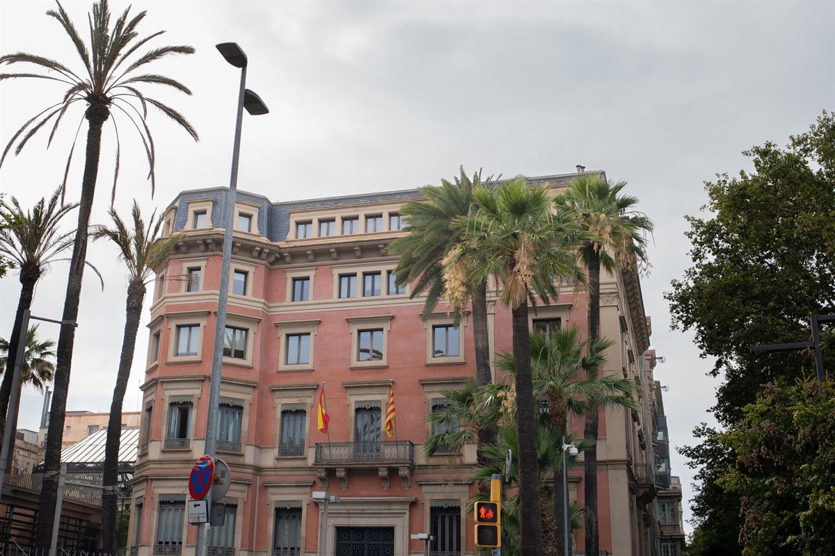 Imagen de agentes de los Mossos d'Esquadra en una manifestación
