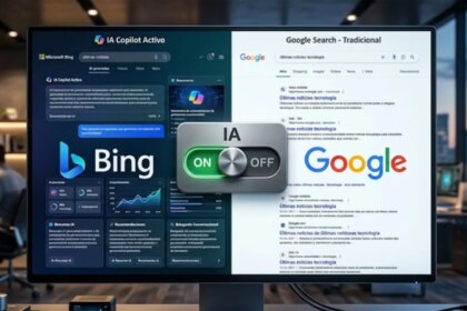 Usuario activando la extensión de Bing para desactivar respuestas de IA en su navegador