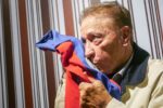 José 'Nene' Sanfilippo con la camiseta de San Lorenzo, un ídolo del fútbol argentino