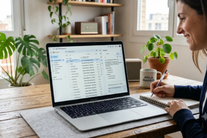 Interfaz de Gmail Live mostrando una conversación con IA en la bandeja de entrada